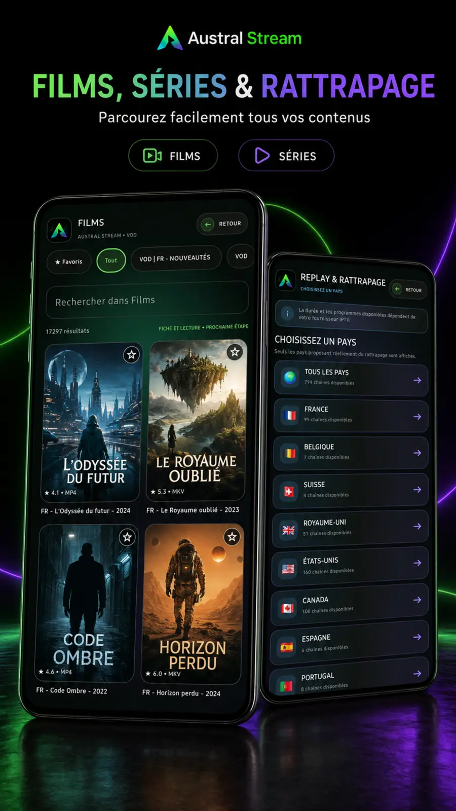 Films, séries et rattrapage