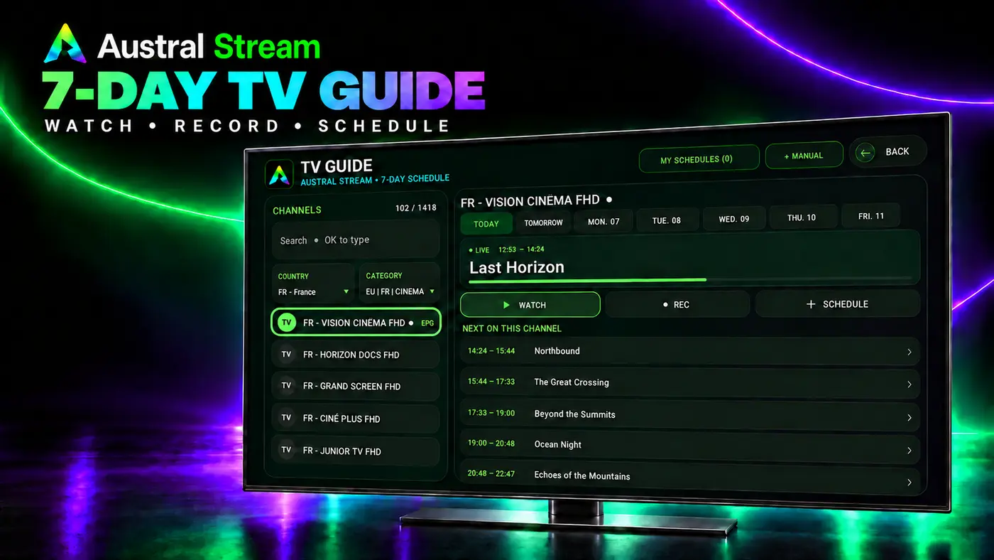 Seven-day TV guide