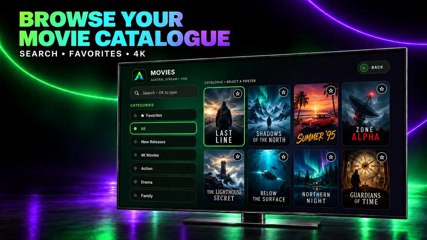 Movie catalogue on Android TV