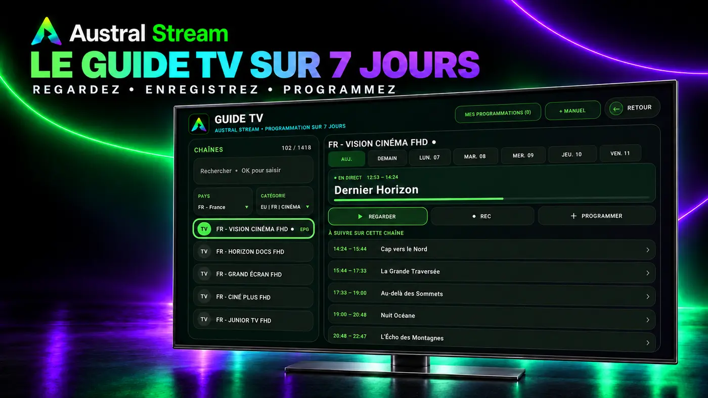 Guide TV sur sept jours