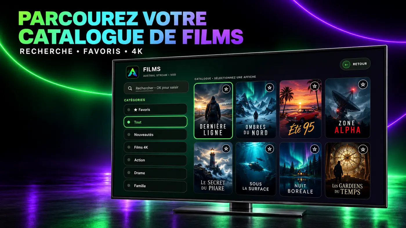 Catalogue de films sur Android TV