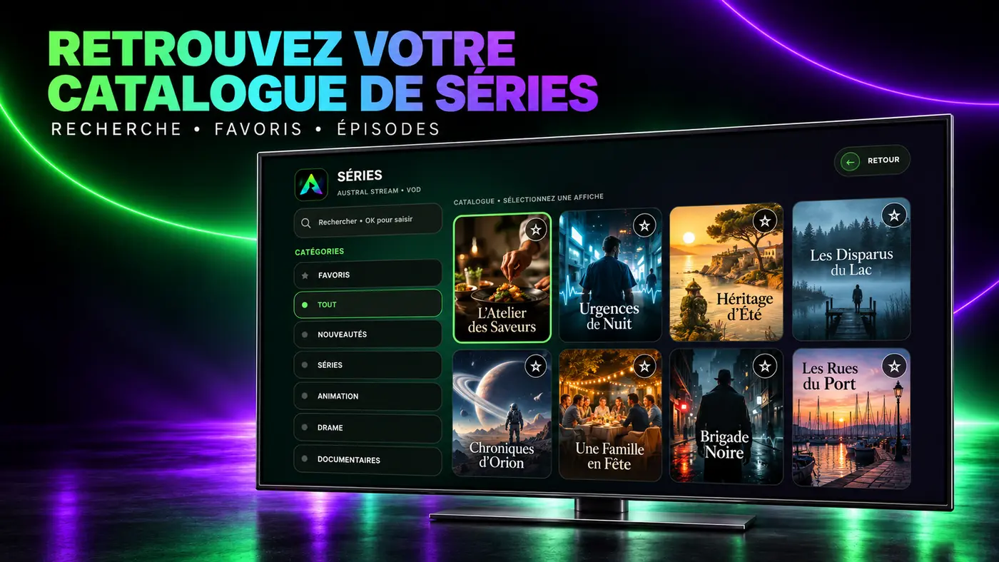 Catalogue de séries sur Android TV